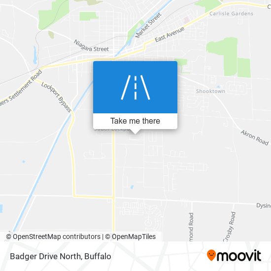 Badger Drive North map