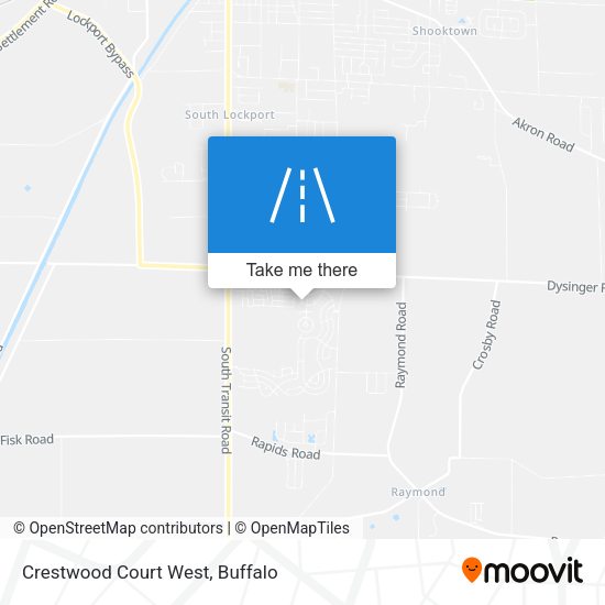 Mapa de Crestwood Court West
