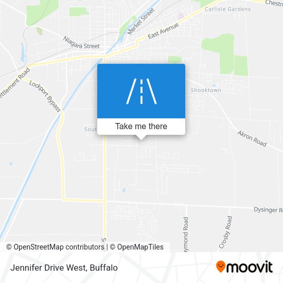 Jennifer Drive West map
