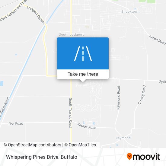 Mapa de Whispering Pines Drive