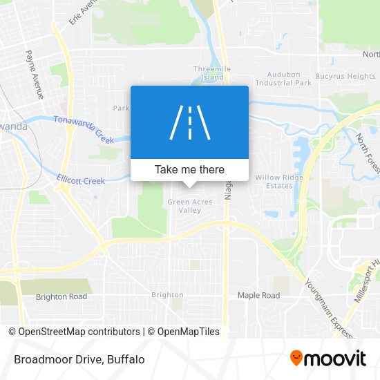 Broadmoor Drive map