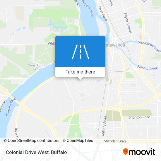 Colonial Drive West map
