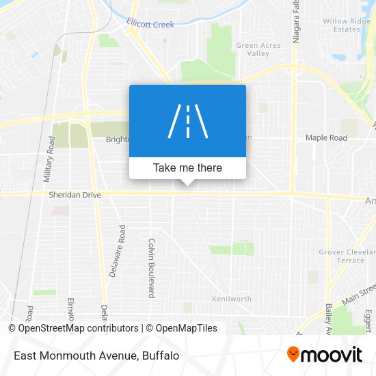 East Monmouth Avenue map