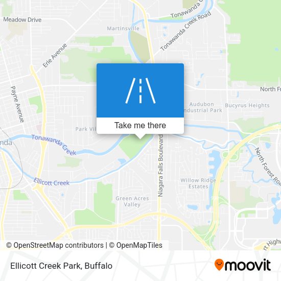 Mapa de Ellicott Creek Park