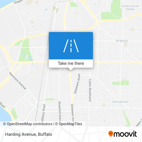 Harding Avenue map