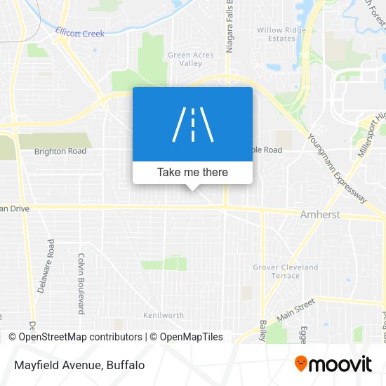 Mapa de Mayfield Avenue