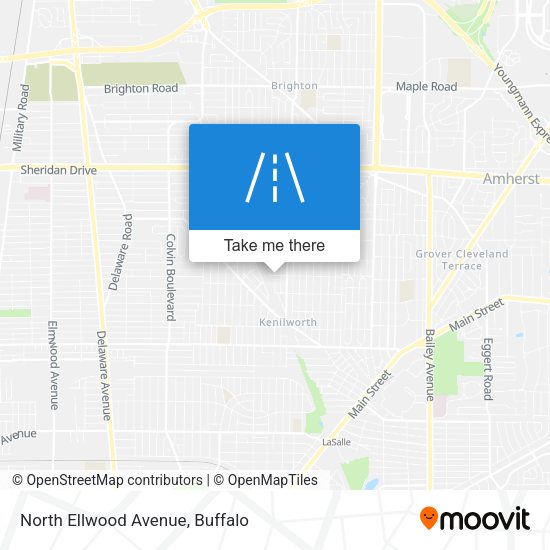 North Ellwood Avenue map