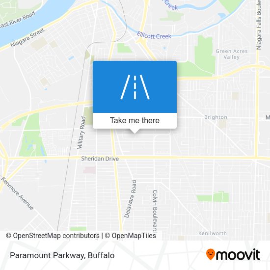 Mapa de Paramount Parkway