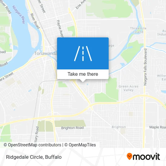 Ridgedale Circle map