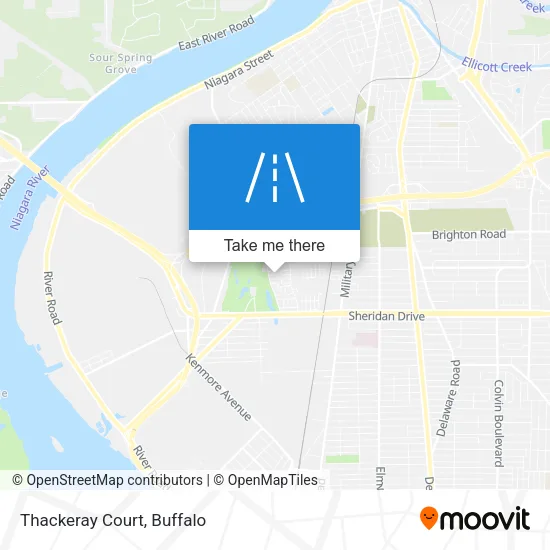 Thackeray Court map