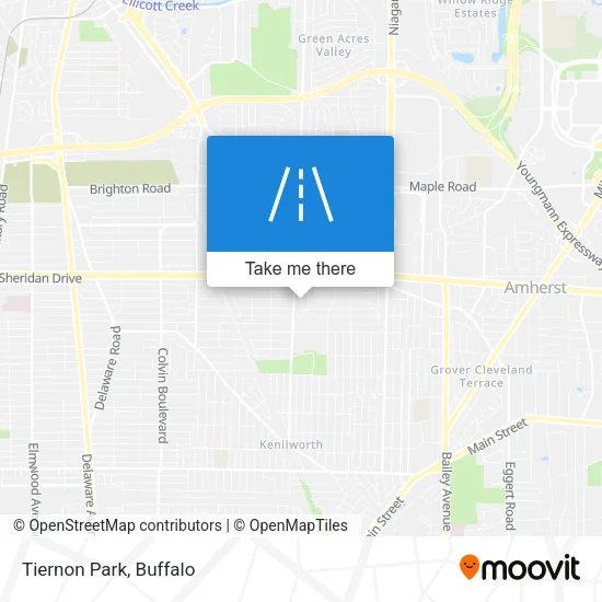 Tiernon Park map
