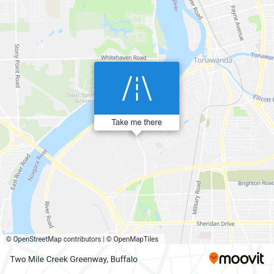 Two Mile Creek Greenway map