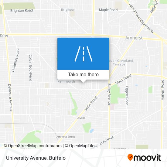 Mapa de University Avenue