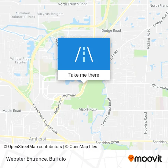 Webster Entrance map