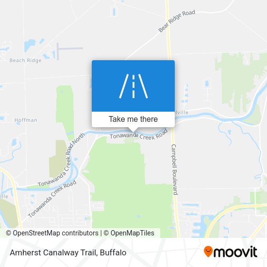 Amherst Canalway Trail map