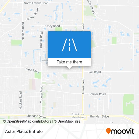 Mapa de Aster Place