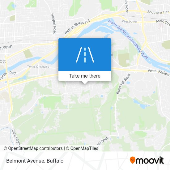 Mapa de Belmont Avenue
