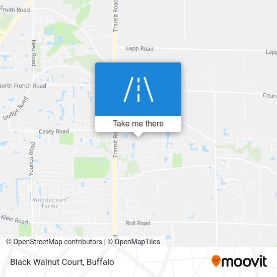 Mapa de Black Walnut Court