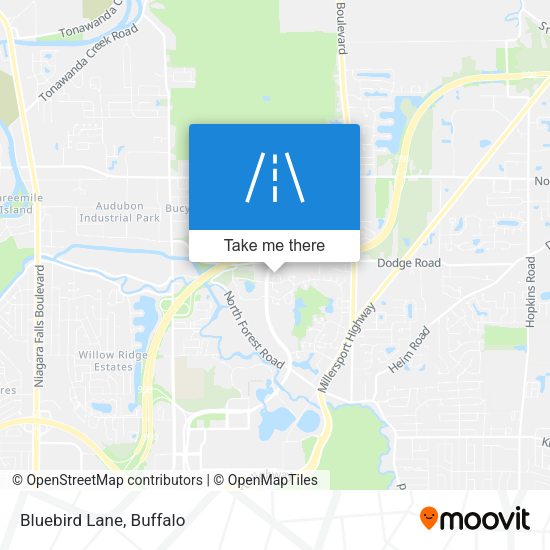 Mapa de Bluebird Lane