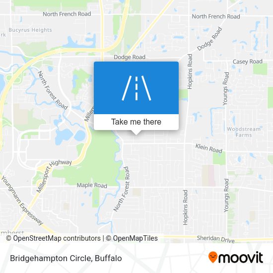 Bridgehampton Circle map