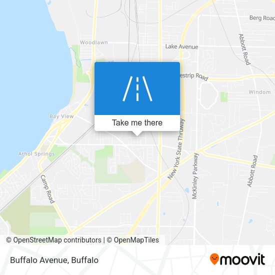 Mapa de Buffalo Avenue