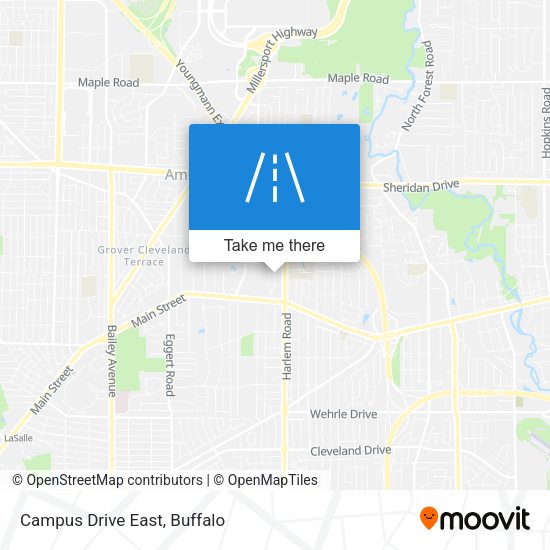 Mapa de Campus Drive East