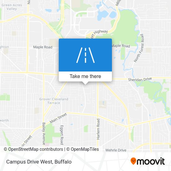 Campus Drive West map