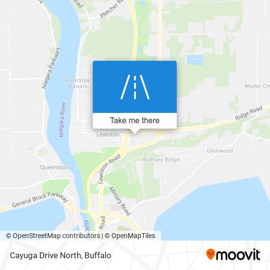 Cayuga Drive North map