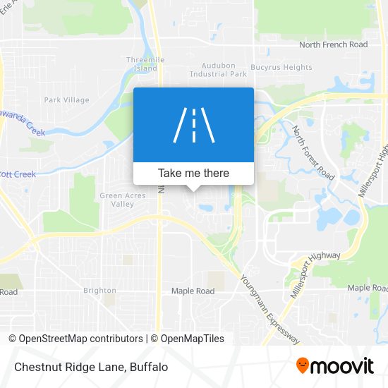 Chestnut Ridge Lane map