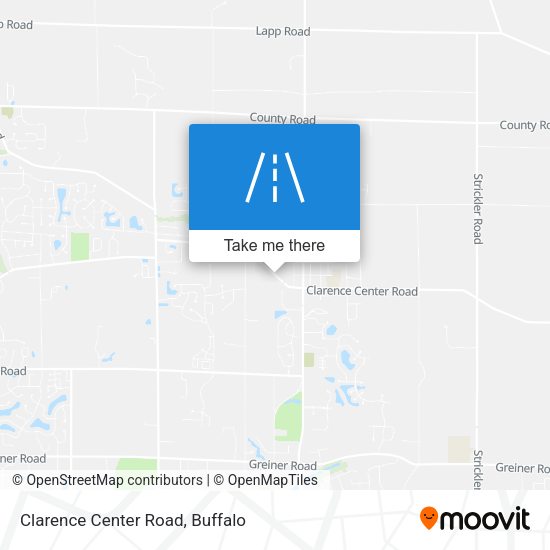 Mapa de Clarence Center Road