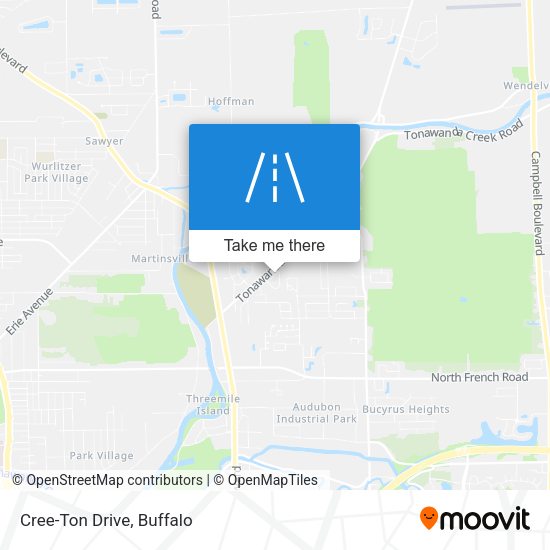 Mapa de Cree-Ton Drive