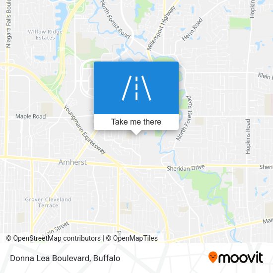 Donna Lea Boulevard map