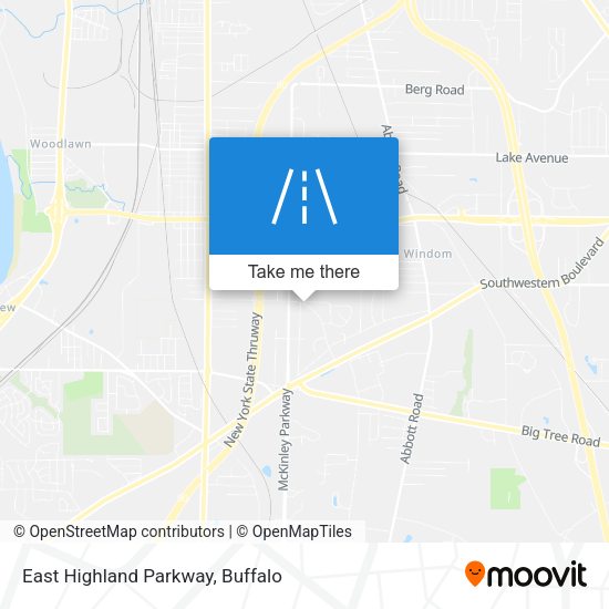 Mapa de East Highland Parkway