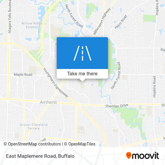 East Maplemere Road map