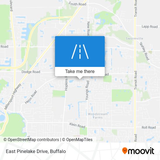 East Pinelake Drive map