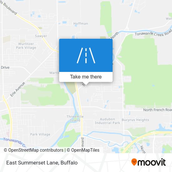 East Summerset Lane map