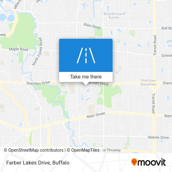 Farber Lakes Drive map