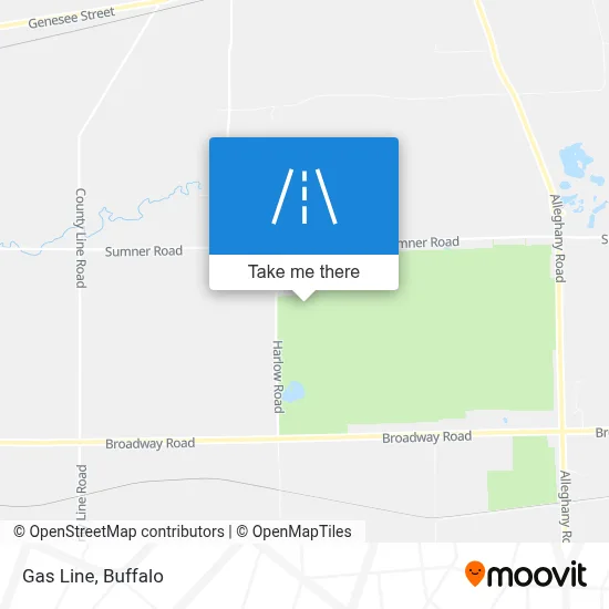 Gas Line map