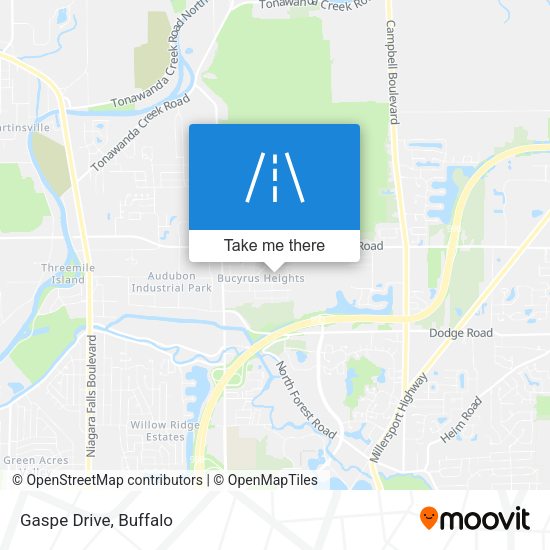 Mapa de Gaspe Drive