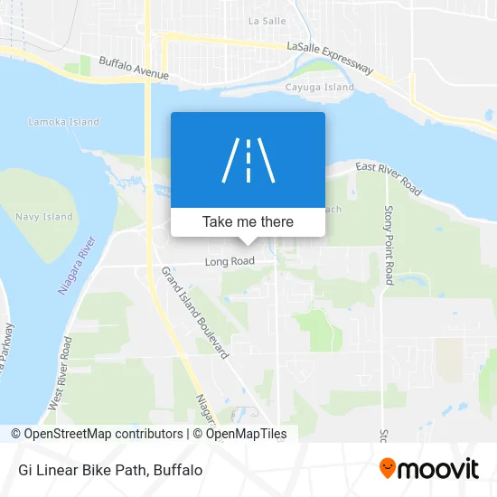 Gi Linear Bike Path map