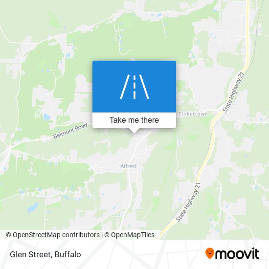 Glen Street map