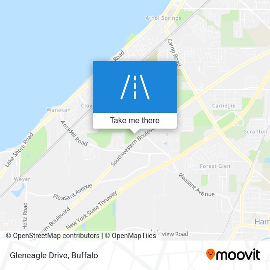 Gleneagle Drive map