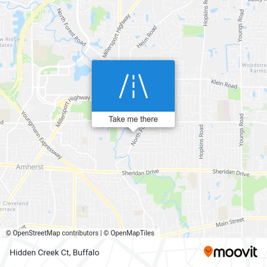 Mapa de Hidden Creek Ct