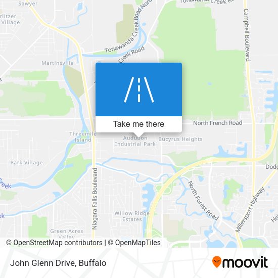 John Glenn Drive map