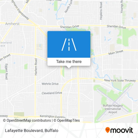 Mapa de Lafayette Boulevard