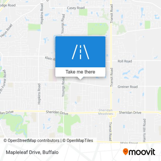 Mapleleaf Drive map