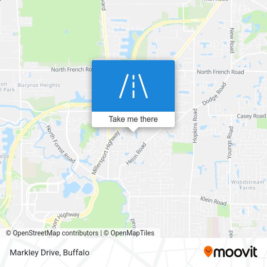 Markley Drive map