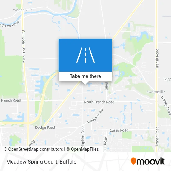 Meadow Spring Court map