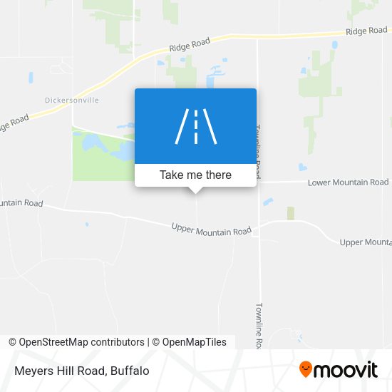 Meyers Hill Road map