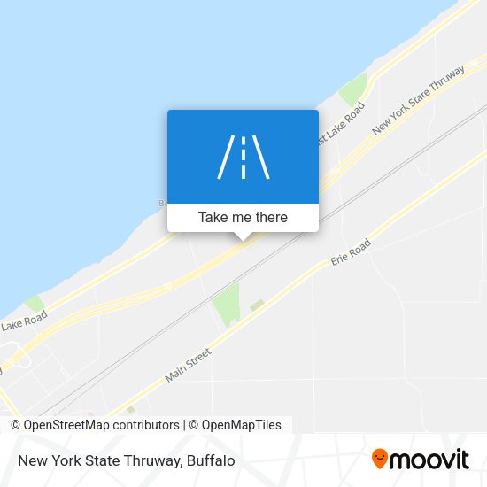 New York State Thruway map